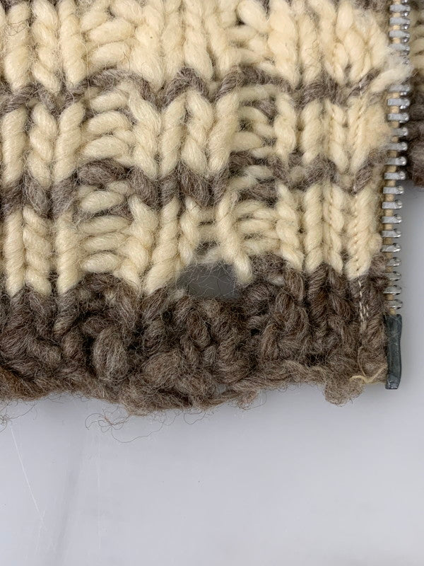 【現状渡し品】【メンズ】 UNKNOWN COWICHAN SWEATER ユーズド カウチンセーター トップス 146-251213-yn-10-min カラー：ブラウン系 万代Net店