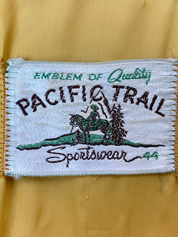 【現状渡し品】【メンズ】 PACIFIC TRAIL パシフィックトレイル NYLON JACKET 50'S ナイロン ジャケット メンズ アウター ジップアップ ジャンパー 146-251216-em-15-min サイズ：44 カラー：マスタード 万代Net店