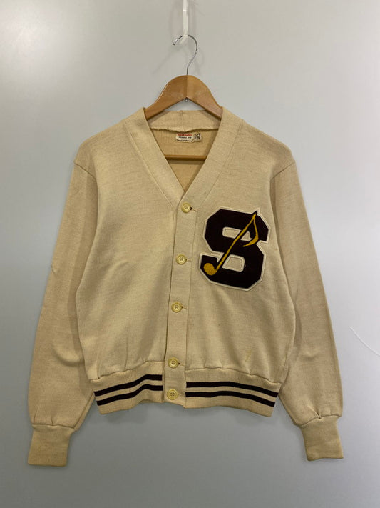 【現状渡し品】【メンズ】 WILSON ウィルソン レタードカーディガン 50-60'S メンズ アウター 50－60年代 ヴィンテージ 146-251214-em-22-min サイズ：40 カラー：ベージュ 万代Net店