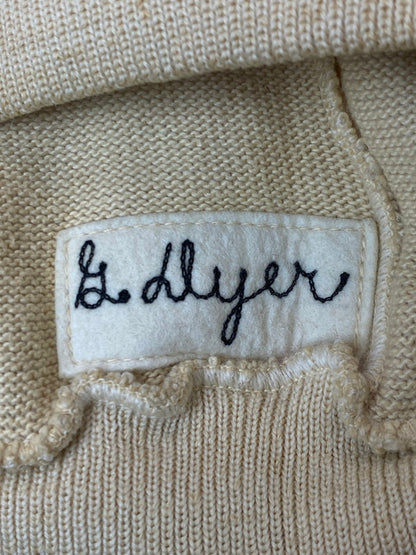 【現状渡し品】【メンズ】 WILSON ウィルソン レタードカーディガン 50-60'S メンズ アウター 50－60年代 ヴィンテージ 146-251214-em-22-min サイズ：40 カラー：ベージュ 万代Net店