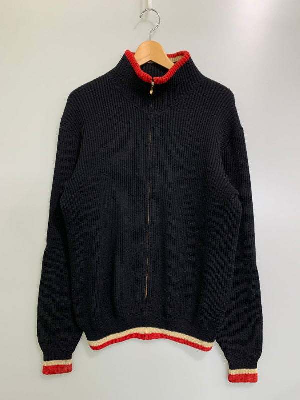 【現状渡し品】【メンズ】 COLUMBIAKNIT コロンビアニット ZIP KNIT 60'S ジップ ニット ヴィンテージ 60年代 フルジップ メンズ アウター 上着 トップス 146-251106-em-50-min サイズ：M カラー：ブラック 万代Net店