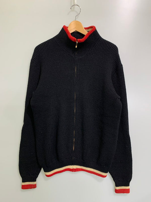 【現状渡し品】【メンズ】 COLUMBIAKNIT コロンビアニット ZIP KNIT 60'S ジップ ニット ヴィンテージ 60年代 フルジップ メンズ アウター 上着 トップス 146-251106-em-50-min サイズ：M カラー：ブラック 万代Net店