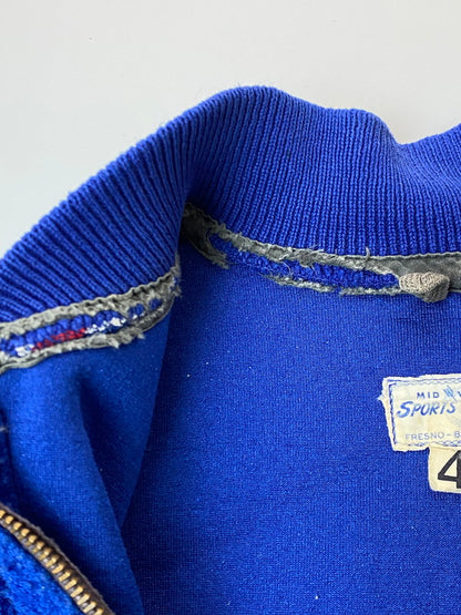 【現状渡し品】【メンズ】 SPORTS CENTER スポーツセンター FLEECE PULLOVER 60'S フリース プルオーバー 60年代 ハーフジップ メンズ アウター ヴィンテージ 146-251216-em-04-min サイズ：42 カラー：ブルー 万代Net店