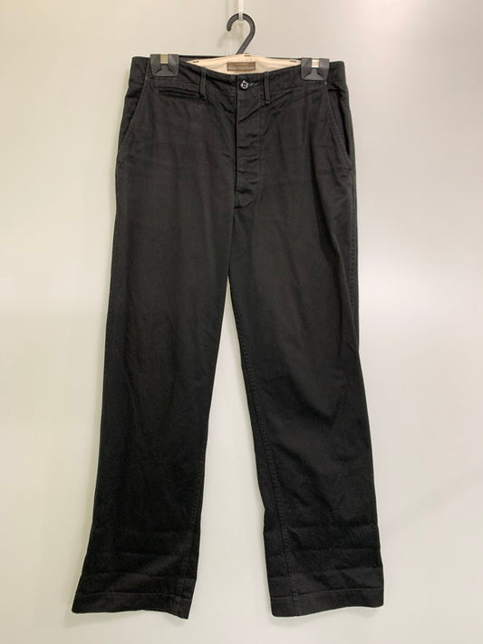 【中古品】【メンズ】 WORKERS OFFICER TROUSERS CHINO PANTS ワーカーズ オフィサー トラウザーズ チノパンツ ボトムス 156-251213-yn-19-min サイズ：32 カラー：ブラック 万代Net店