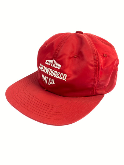 【中古品】【メンズ】 THE H.W.DOG&CO ザ エイチ ダブリュー ドッグ アンド コー BIKERS CAP バイカーズ キャップ D-00913 帽子 185-260929-hu-38-min サイズ：ONE カラー：レッド 万代Net店