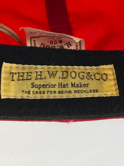 【中古品】【メンズ】 THE H.W.DOG&CO ザ エイチ ダブリュー ドッグ アンド コー BIKERS CAP バイカーズ キャップ D-00913 帽子 185-260929-hu-38-min サイズ：ONE カラー：レッド 万代Net店