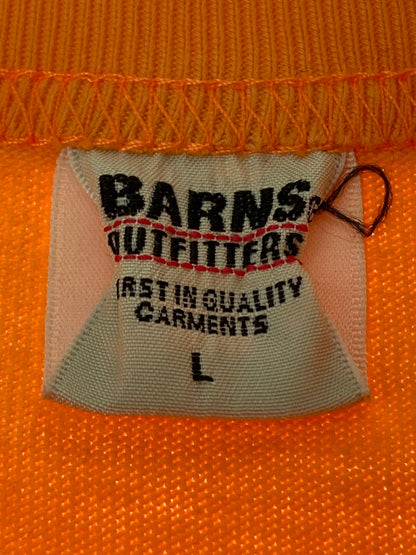 【中古品】【メンズ】 BARNS バーンズ BR-25266 HEAVY WEIGHT S S PRINT T-SHIRT SNOOPY Tシャツ トップス 145-251012-ks-61-min サイズ：L カラー：オレンジ 万代Net店