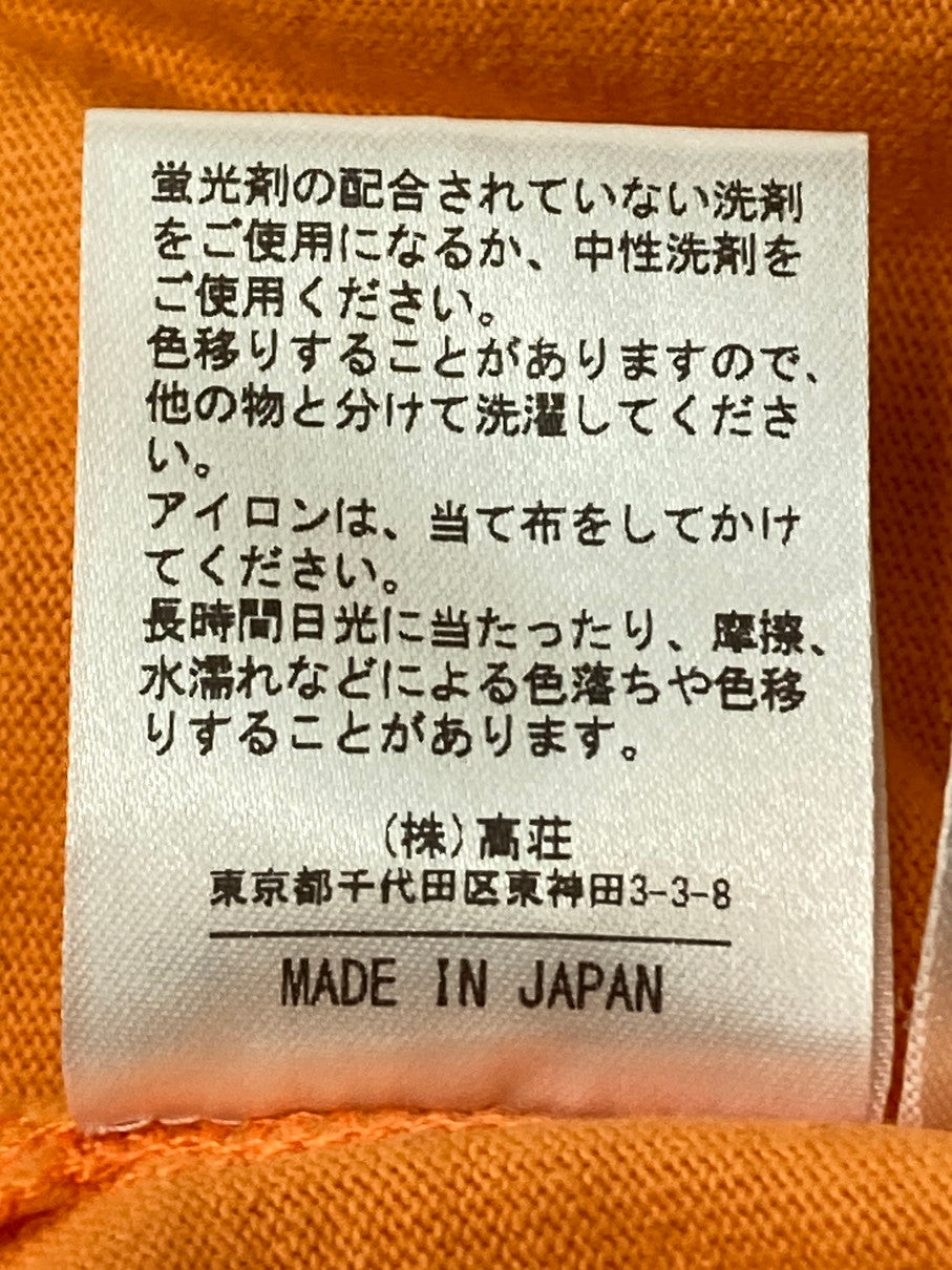 【中古品】【メンズ】 BARNS バーンズ BR-25266 HEAVY WEIGHT S S PRINT T-SHIRT SNOOPY Tシャツ トップス 145-251012-ks-61-min サイズ：L カラー：オレンジ 万代Net店