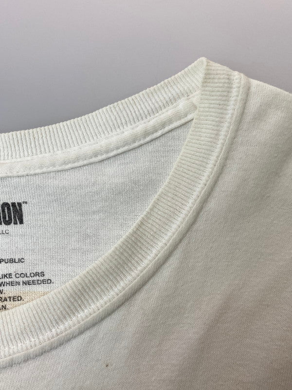 【現状渡し品】【メンズ】 USED PULP FICTION JOHN TRAVOLTA UMA THURMAN PHOTO T-SHIRT パルプフィクション プリントTシャツ 半袖Tシャツ トップス 147-251125-yn-18-min サイズ：L カラー：ホワイト 万代Net店