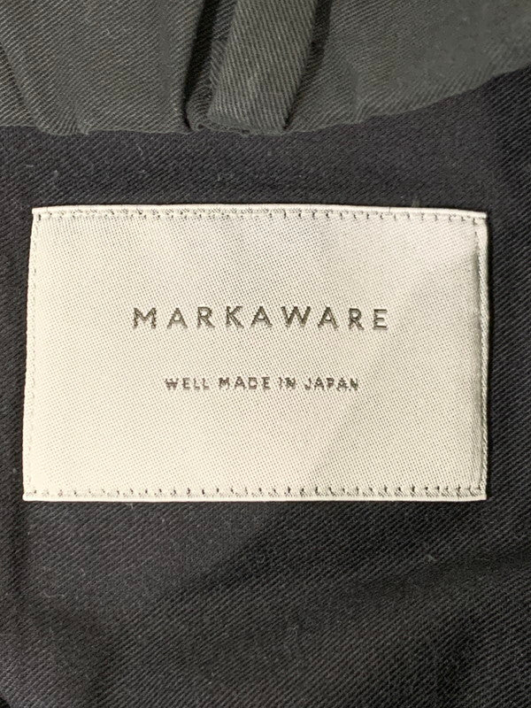 【中古品】【メンズ】 markaware マーカウェア 1TUCK PEGTOP TROUSERS A17A-11PT010 ワンタック ペグトップ トラウザーズ ボトムス パンツ 151-251110-kk-31-min サイズ：表記消え 下記参照 カラー：ブラック 万代Net店