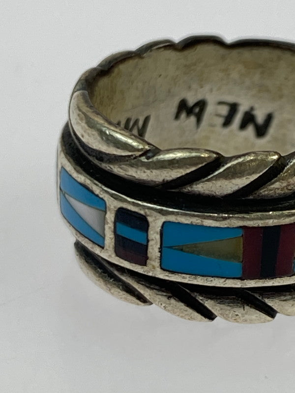【中古品】【メンズ/レディース】 NEW MEXICO RED ROCK ニュー・メキシコ・レッド・ロック ズニ族 SV925 リング インディアン ジュエリー ヴィンテージ 指輪 シルバー 191-251014-em-03-min カラー：シルバー 12号 万代Net店