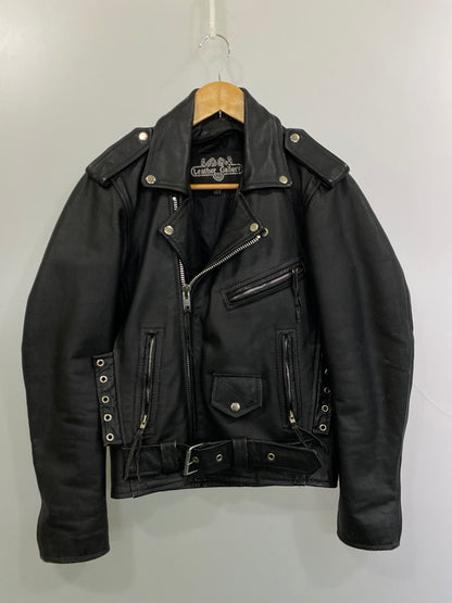 【現状渡し品】【メンズ】 LETHER GALLERY レザー ギャラリー レザー ライダースジャケット メンズ アウター シングル 146-251214-em-21-min サイズ：40 カラー：ブラック 万代Net店