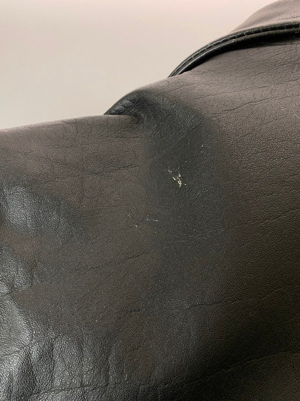 【現状渡し品】【メンズ】 LETHER GALLERY レザー ギャラリー レザー ライダースジャケット メンズ アウター シングル 146-251214-em-21-min サイズ：40 カラー：ブラック 万代Net店