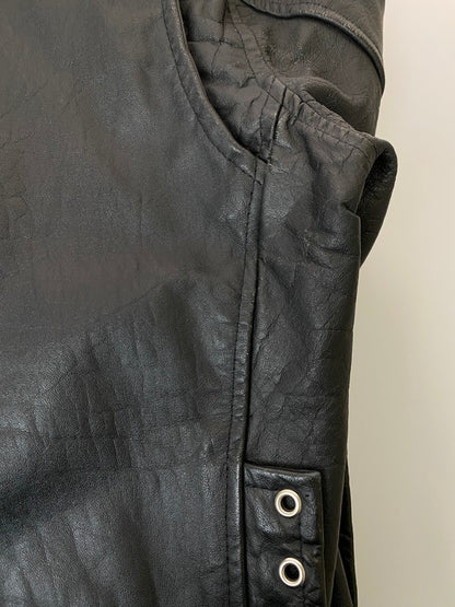 【現状渡し品】【メンズ】 LETHER GALLERY レザー ギャラリー レザー ライダースジャケット メンズ アウター シングル 146-251214-em-21-min サイズ：40 カラー：ブラック 万代Net店