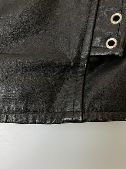 【現状渡し品】【メンズ】 LETHER GALLERY レザー ギャラリー レザー ライダースジャケット メンズ アウター シングル 146-251214-em-21-min サイズ：40 カラー：ブラック 万代Net店