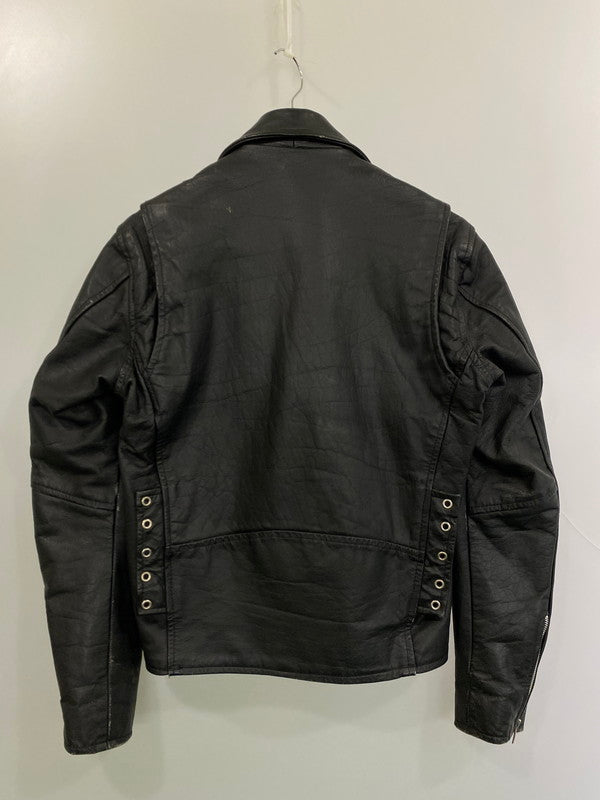 【現状渡し品】【メンズ】 LETHER GALLERY レザー ギャラリー レザー ライダースジャケット メンズ アウター シングル 146-251214-em-21-min サイズ：40 カラー：ブラック 万代Net店