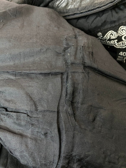 【現状渡し品】【メンズ】 LETHER GALLERY レザー ギャラリー レザー ライダースジャケット メンズ アウター シングル 146-251214-em-21-min サイズ：40 カラー：ブラック 万代Net店