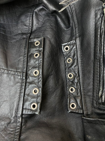 【現状渡し品】【メンズ】 LETHER GALLERY レザー ギャラリー レザー ライダースジャケット メンズ アウター シングル 146-251214-em-21-min サイズ：40 カラー：ブラック 万代Net店