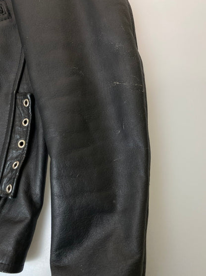 【現状渡し品】【メンズ】 LETHER GALLERY レザー ギャラリー レザー ライダースジャケット メンズ アウター シングル 146-251214-em-21-min サイズ：40 カラー：ブラック 万代Net店
