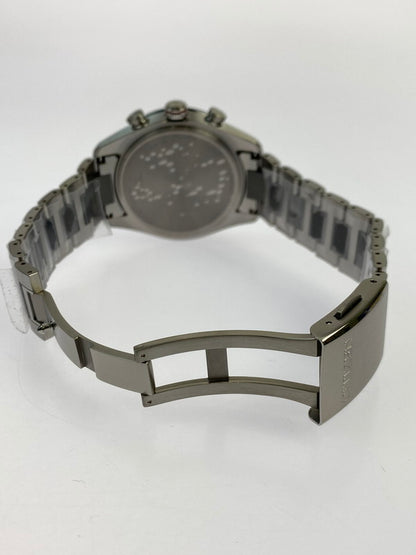 【中古美品】【メンズ】 CITIZEN シチズン AT8186-51L ATTESA ACT LINE 電波ソーラー時計 腕時計 ウォッチ メンズ エコドライブ 197-251014-em-15-min カラー：シルバー ブルー文字盤 万代Net店