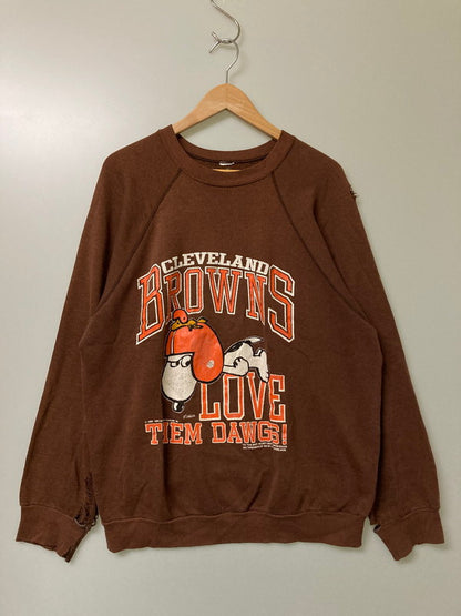 【現状渡し品】【メンズ】 ARTEX アーテックス 70-80's SNOOPY PRINT SWEATSHIRT VINTAGE 70-80年代 スヌーピープリント スウェットシャツ トップス トレーナー ヴィンテージ 146-251002-kk-44-min サイズ：表記無し 下記参照 カラー：ブラウン 万代Net店