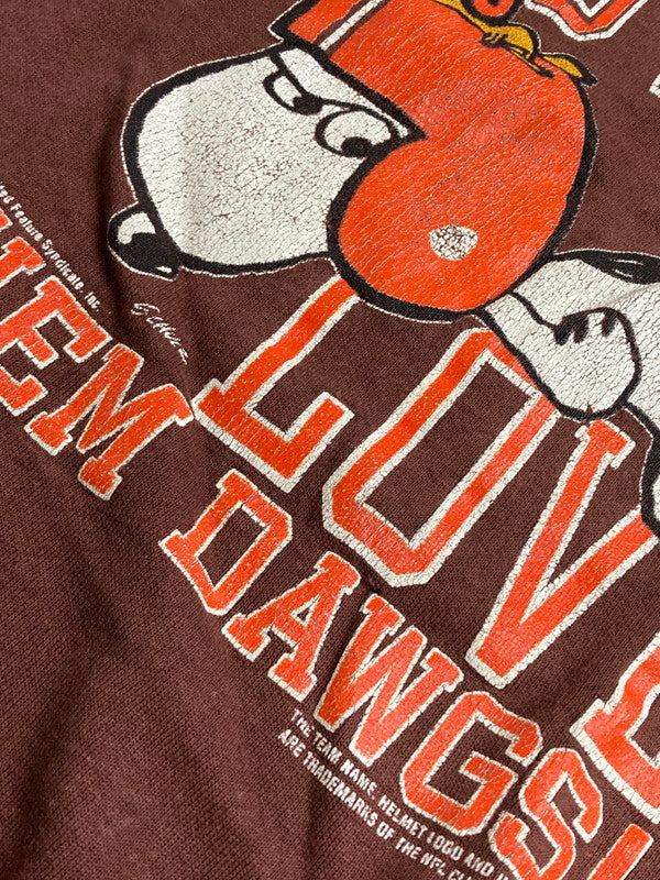 【現状渡し品】【メンズ】 ARTEX アーテックス 70-80's SNOOPY PRINT SWEATSHIRT VINTAGE 70-80年代 スヌーピープリント スウェットシャツ トップス トレーナー ヴィンテージ 146-251002-kk-44-min サイズ：表記無し 下記参照 カラー：ブラウン 万代Net店