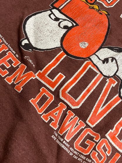 【現状渡し品】【メンズ】 ARTEX アーテックス 70-80's SNOOPY PRINT SWEATSHIRT VINTAGE 70-80年代 スヌーピープリント スウェットシャツ トップス トレーナー ヴィンテージ 146-251002-kk-44-min サイズ：表記無し 下記参照 カラー：ブラウン 万代Net店