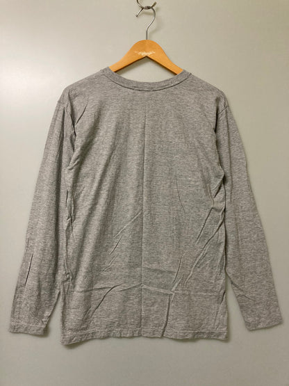 【中古品】【メンズ】 ISSEY MIYAKE イッセイミヤケ I.S. CHISATO TSUMORI RY15058 LOGO PRINT LS TEE Tシャツ トップス 140-251005-ks-04-min サイズ：9 カラー：グレー 万代Net店