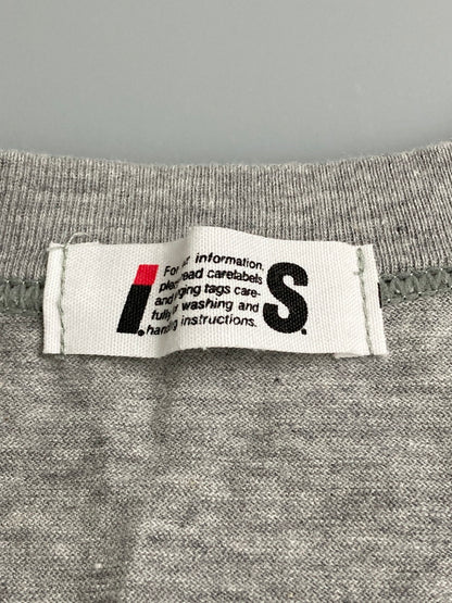 【中古品】【メンズ】 ISSEY MIYAKE イッセイミヤケ I.S. CHISATO TSUMORI RY15058 LOGO PRINT LS TEE Tシャツ トップス 140-251005-ks-04-min サイズ：9 カラー：グレー 万代Net店
