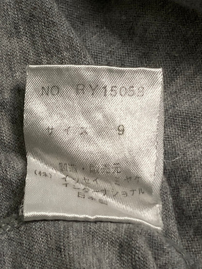 【中古品】【メンズ】 ISSEY MIYAKE イッセイミヤケ I.S. CHISATO TSUMORI RY15058 LOGO PRINT LS TEE Tシャツ トップス 140-251005-ks-04-min サイズ：9 カラー：グレー 万代Net店
