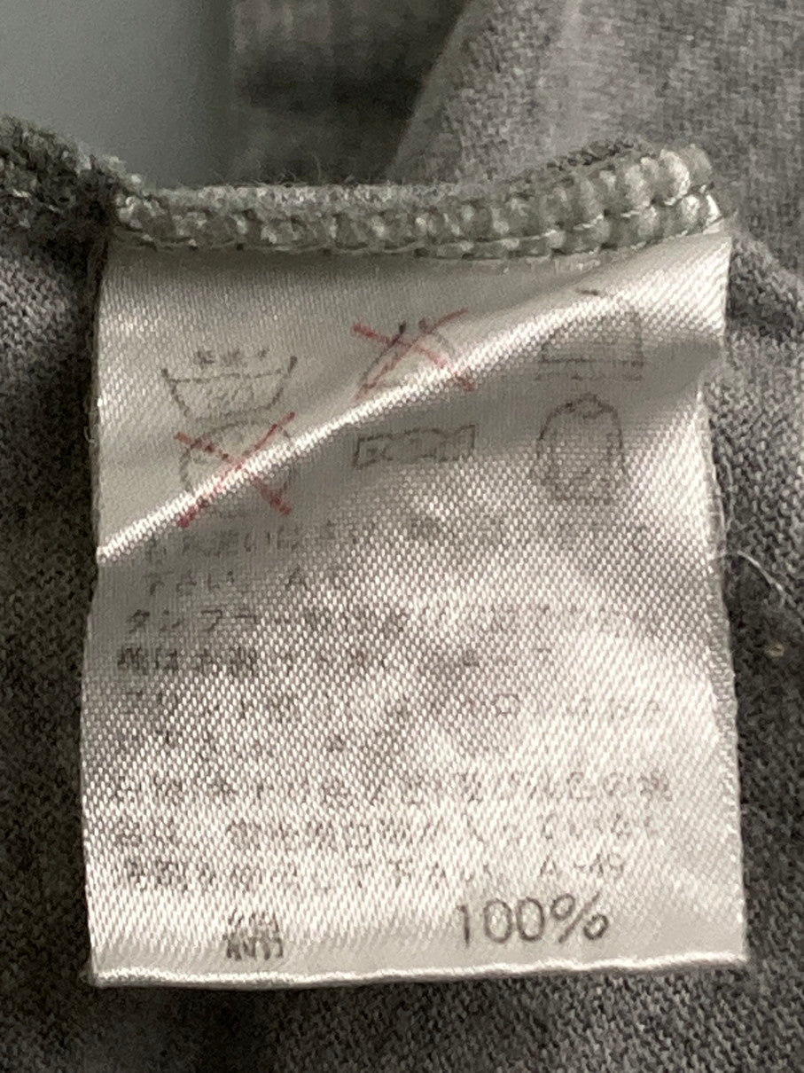 【中古品】【メンズ】 ISSEY MIYAKE イッセイミヤケ I.S. CHISATO TSUMORI RY15058 LOGO PRINT LS TEE Tシャツ トップス 140-251005-ks-04-min サイズ：9 カラー：グレー 万代Net店