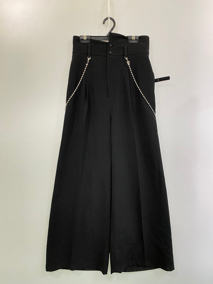 【中古品】【レディース】 HARE ハレ CHAIN SUSPENDERS PANT HAL05034TO チェーンサスペンダーパンツ ボトムス 171-251106-kk-85-min サイズ：F カラー：ブラック 万代Net店