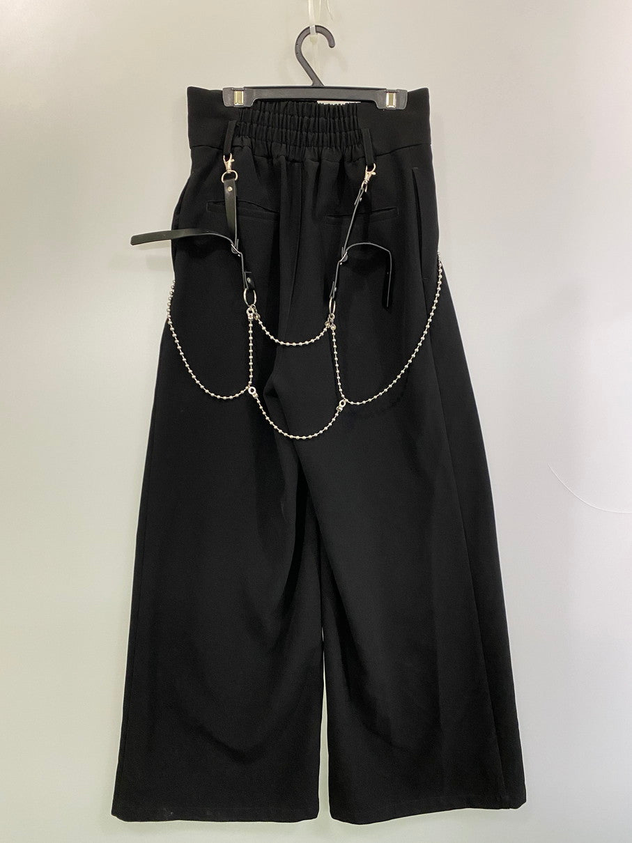 【中古品】【レディース】 HARE ハレ CHAIN SUSPENDERS PANT HAL05034TO チェーンサスペンダーパンツ ボトムス 171-251106-kk-85-min サイズ：F カラー：ブラック 万代Net店