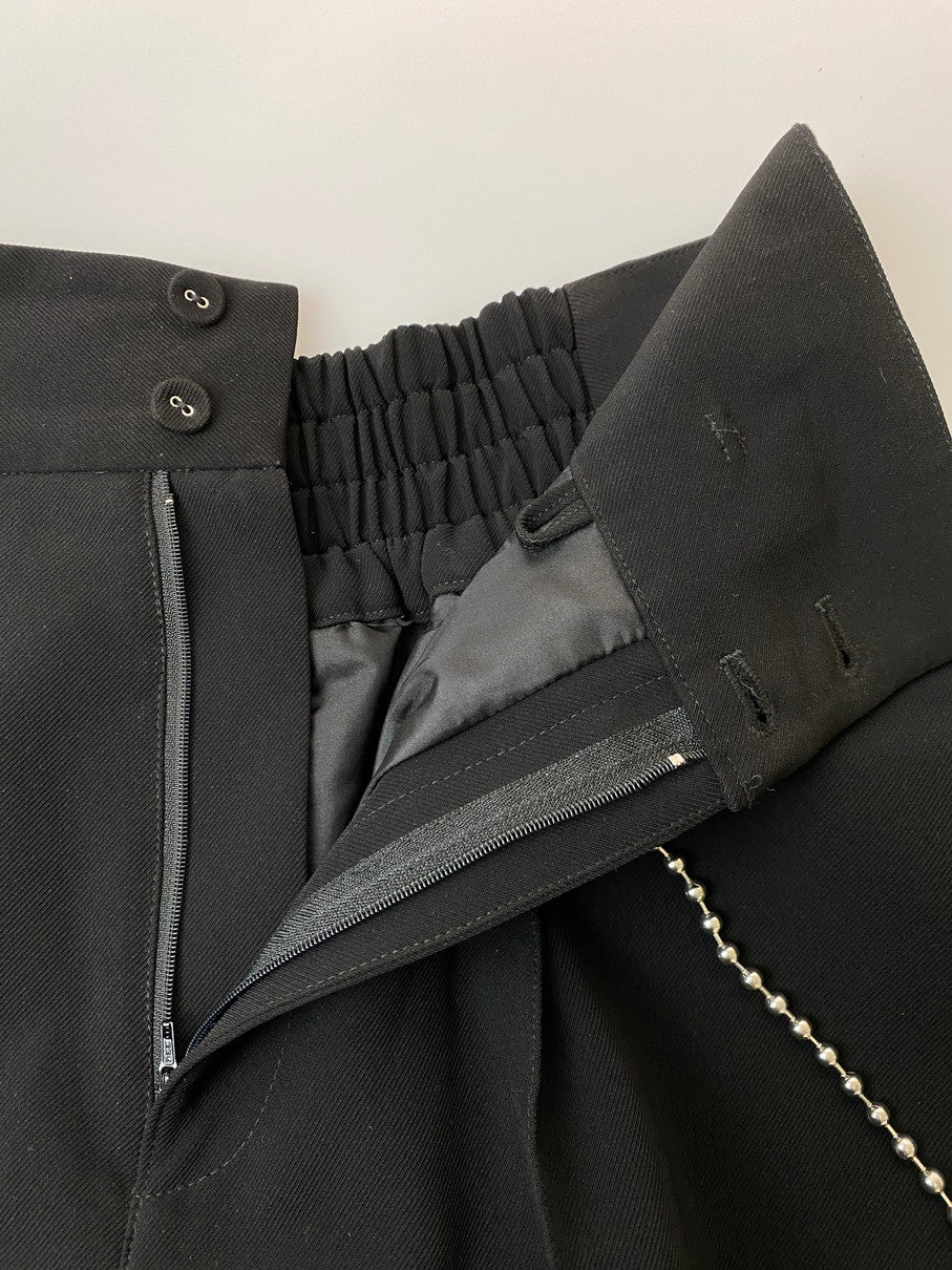 【中古品】【レディース】 HARE ハレ CHAIN SUSPENDERS PANT HAL05034TO チェーンサスペンダーパンツ ボトムス 171-251106-kk-85-min サイズ：F カラー：ブラック 万代Net店