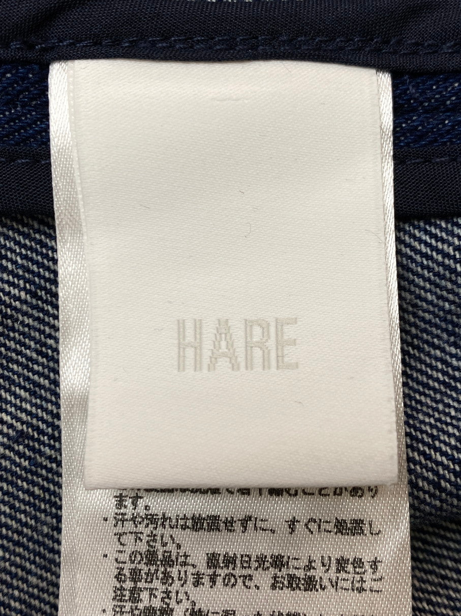 【中古品】【レディース】 HARE ハレ SHORT JACKET & PLEATS SKIRT SET-UP HAL07237AD ショートジャケット & プリーツスカート セットアップ 170-251021-kk-65-min サイズ：F カラー：インディゴ 万代Net店