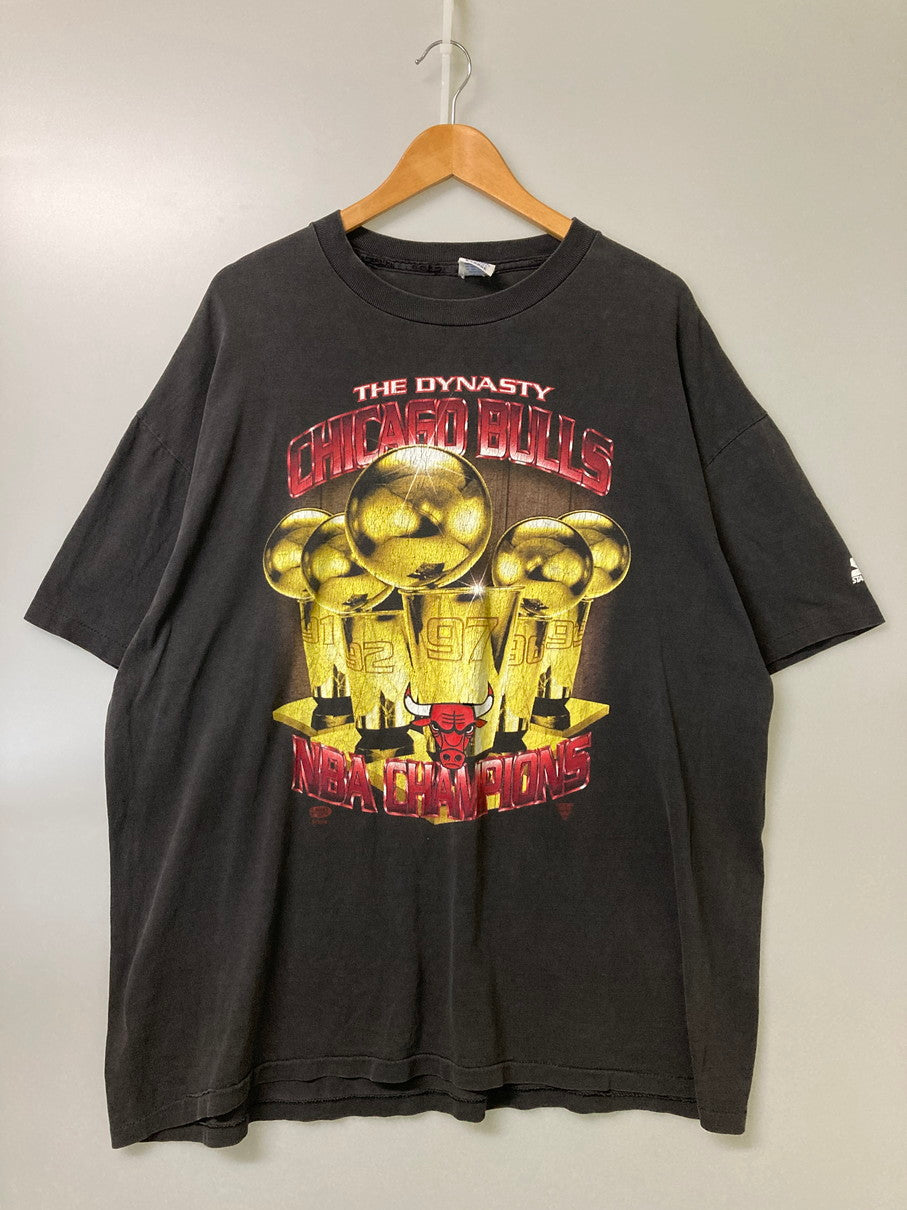 【中古品】【メンズ】 USED 90S NBA CHICAGO BULLS TEE ショートスリーブ 146-251015-AS-24-min サイズ：XL カラー：ブラック 万代Net店