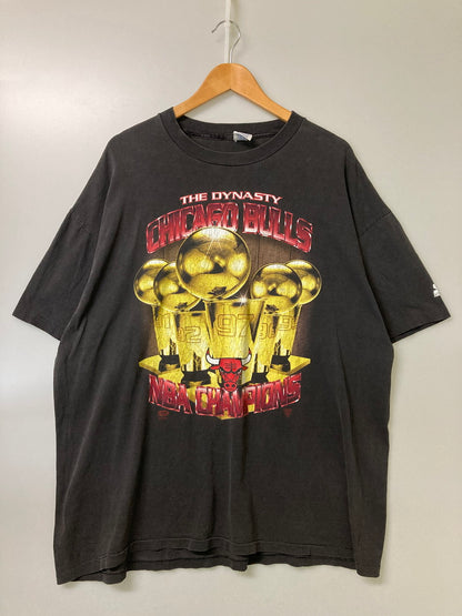 【中古品】【メンズ】 USED 90S NBA CHICAGO BULLS TEE ショートスリーブ 146-251015-AS-24-min サイズ：XL カラー：ブラック 万代Net店