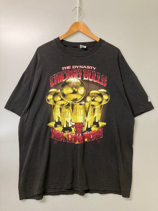 【中古品】【メンズ】 USED 90S NBA CHICAGO BULLS TEE ショートスリーブ 146-251015-AS-24-min サイズ：XL カラー：ブラック 万代Net店