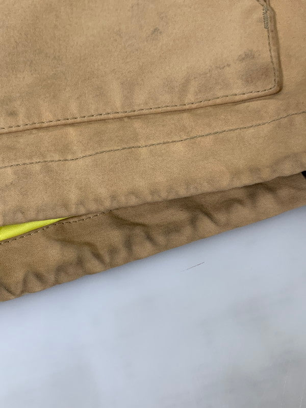 【現状渡し品】【メンズ】 A BATHING APE アベイシングエイプ x BRITISH MIRROR RAIN OILED CLOTH MOUNTAIN PARKA マウンテンパーカー 142-251012-ks-30-min サイズ：M カラー：べージュ/レッド 万代Net店