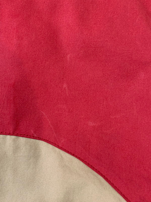 【現状渡し品】【メンズ】 A BATHING APE アベイシングエイプ x BRITISH MIRROR RAIN OILED CLOTH MOUNTAIN PARKA マウンテンパーカー 142-251012-ks-30-min サイズ：M カラー：べージュ/レッド 万代Net店