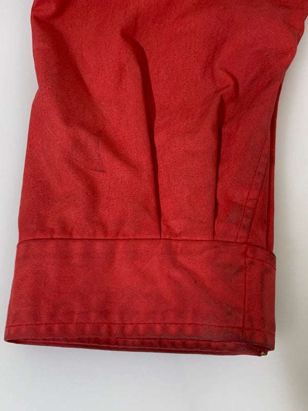 【現状渡し品】【メンズ】 A BATHING APE アベイシングエイプ x BRITISH MIRROR RAIN OILED CLOTH MOUNTAIN PARKA マウンテンパーカー 142-251012-ks-30-min サイズ：M カラー：べージュ/レッド 万代Net店