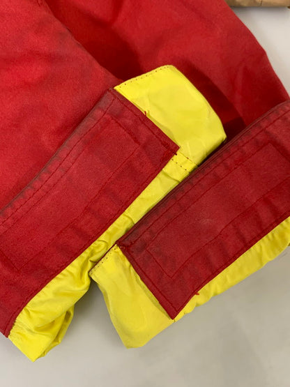 【現状渡し品】【メンズ】 A BATHING APE アベイシングエイプ x BRITISH MIRROR RAIN OILED CLOTH MOUNTAIN PARKA マウンテンパーカー 142-251012-ks-30-min サイズ：M カラー：べージュ/レッド 万代Net店