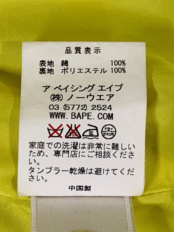 【現状渡し品】【メンズ】 A BATHING APE アベイシングエイプ x BRITISH MIRROR RAIN OILED CLOTH MOUNTAIN PARKA マウンテンパーカー 142-251012-ks-30-min サイズ：M カラー：べージュ/レッド 万代Net店