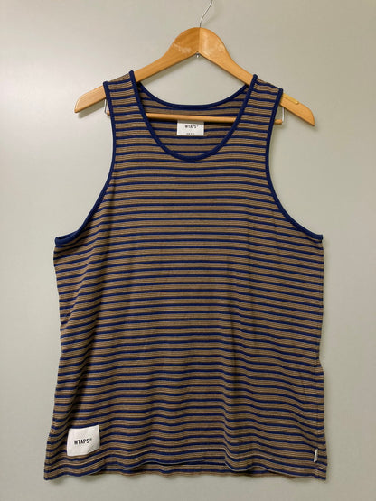 【中古品】【メンズ】 WTAPS ダブルタップス 251ATDT-CSM37 25 S S WTAPS BDY TANK TOP COTTON タンクトップ 142-251005-ks-05-min サイズ：3 カラー：ブルー系 万代Net店