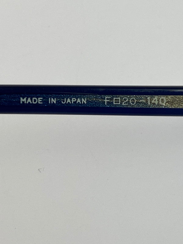 【中古品】【メンズ/レディース】 999.9 フォーナインズ M-03 ハーフリム 眼鏡 アイウェア 203-251019-AS-17-min サイズ：F□20-140 カラー：ブラック/ブルー 万代Net店