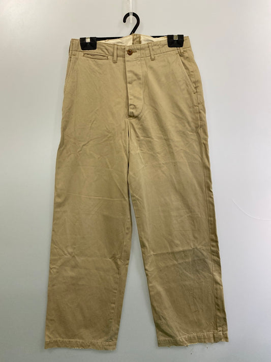 【中古品】【メンズ】 Buzz Rickson's バズリクソンズ M43060P 1947MODEL MILITARY CHINO ミリタリーチノパンツ 156-251012-ks-39-min サイズ：33-35 カラー：ベージュ 万代Net店