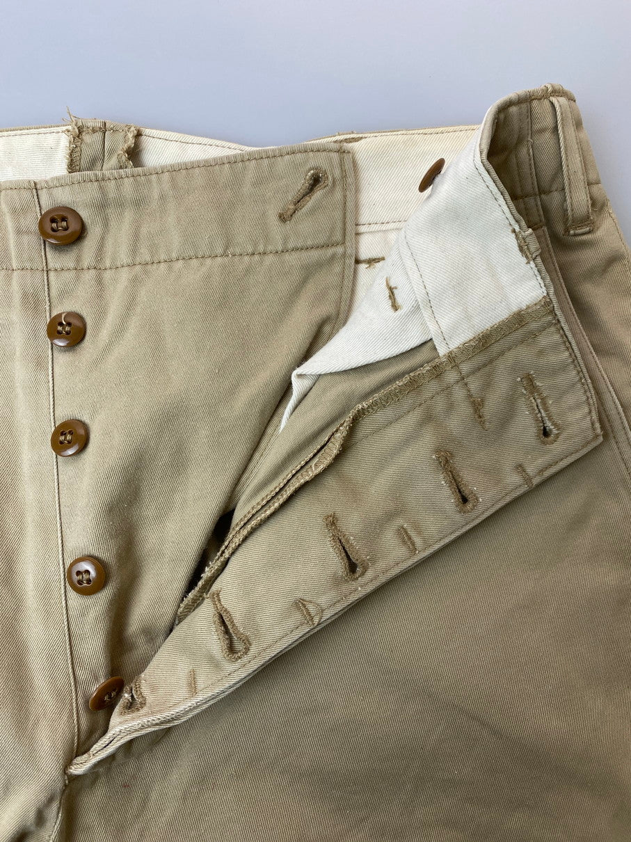 【中古品】【メンズ】 Buzz Rickson's バズリクソンズ M43060P 1947MODEL MILITARY CHINO ミリタリーチノパンツ 156-251012-ks-39-min サイズ：33-35 カラー：ベージュ 万代Net店