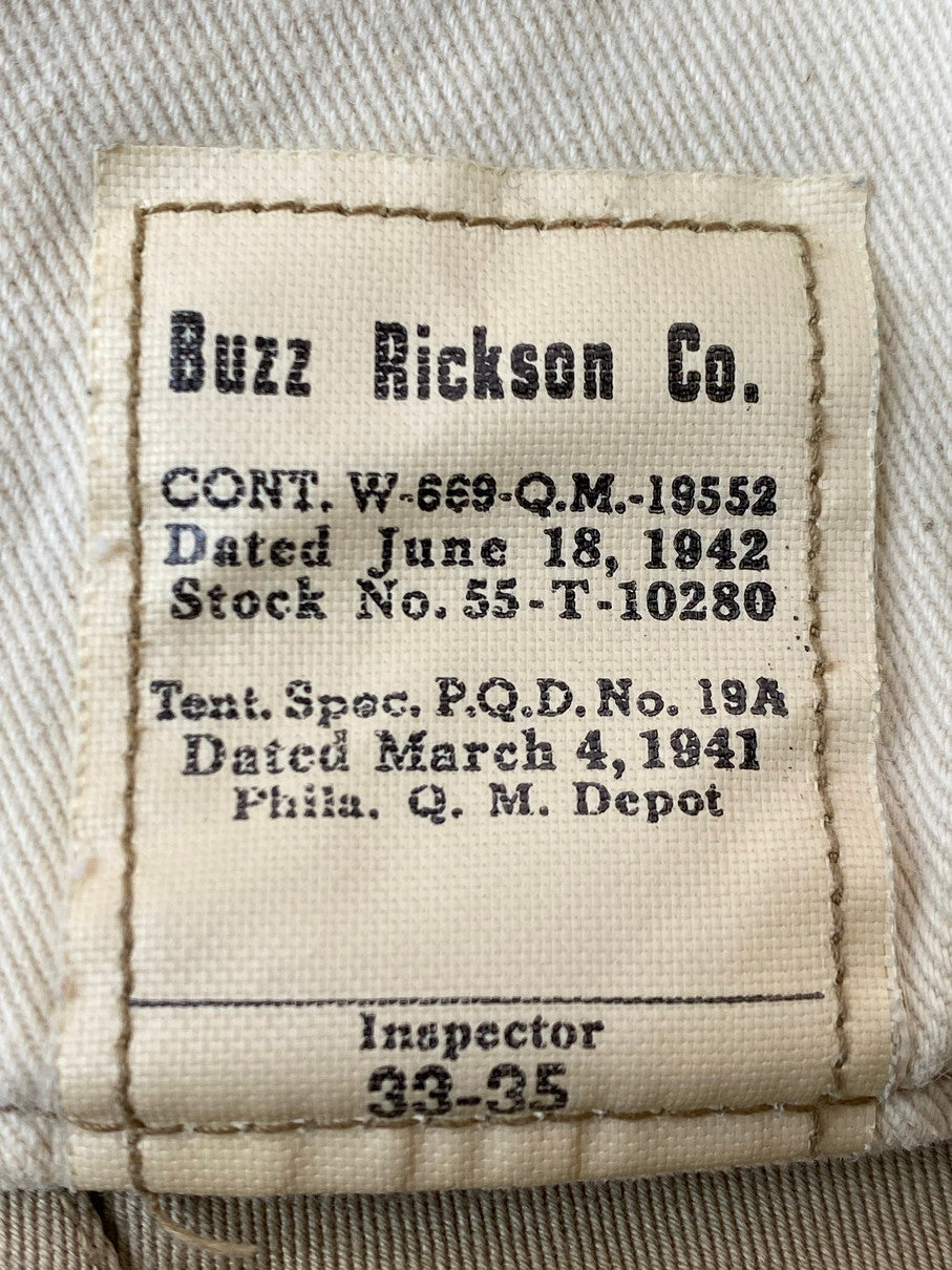 【中古品】【メンズ】 Buzz Rickson's バズリクソンズ M43060P 1947MODEL MILITARY CHINO ミリタリーチノパンツ 156-251012-ks-39-min サイズ：33-35 カラー：ベージュ 万代Net店