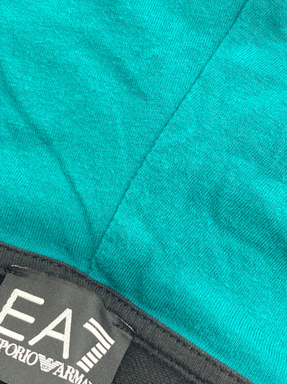 【中古品】【レディース】 Emporio Armani エンポリオ・アルマーニ SPORTS SWEATSHIRT 3HTM41-TJ31Z スポーツスウェットシャツ トップス ジップパーカー フーディー 168-251021-kk-01-min サイズ：XS カラー：ブラック 万代Net店