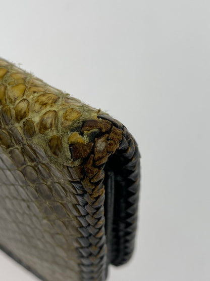 【中古品】【メンズ】 ALIF COLLECTION アリフコレクション PYTHON LONG WALLET ロングウォレット 長財布 201-251019-AS-15-min カラー：ベージュ系 万代Net店